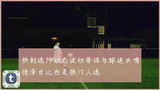 热刺选帅动态波切蒂诺与球迷共鸣德泽尔比也是热门人选